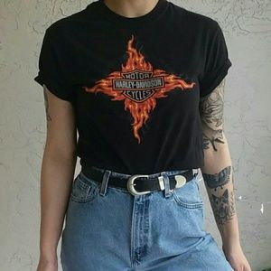 harley fire tee